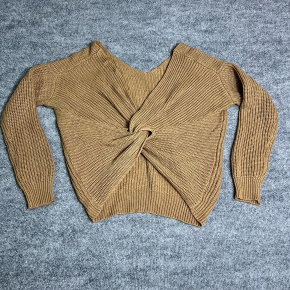 Love Tree Sweaters - Knitted Love True Tan Women's Sweater Size M